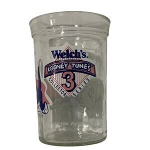 Vintage 1994 Welchs Jelly Jar Looney Tunes 3 Collector Series